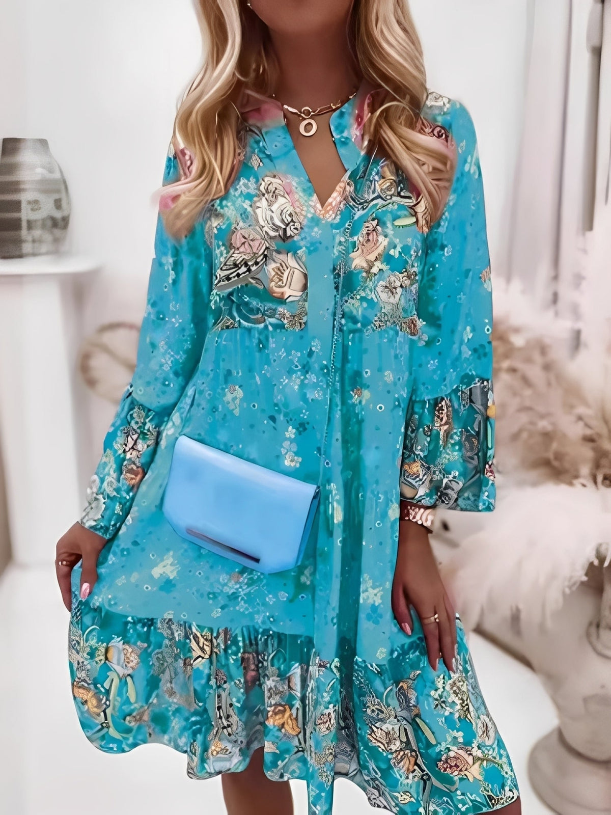 Robe de Soirée Femme Élégante à Coupe Ample et Style Festif