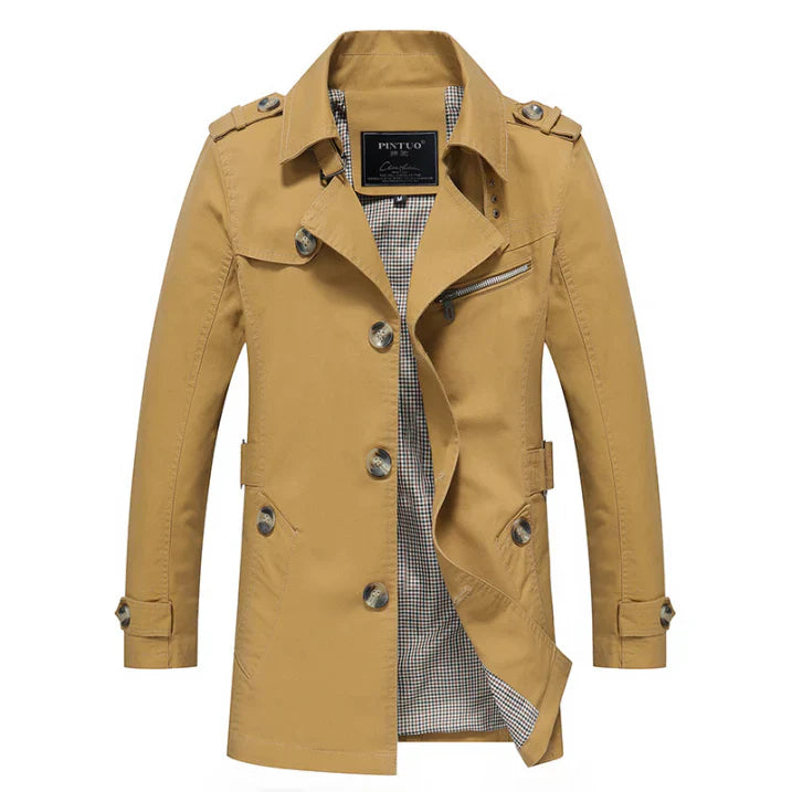 Trench Coat Homme Stylé | Léger et Élégant | Imperméable & Moderne