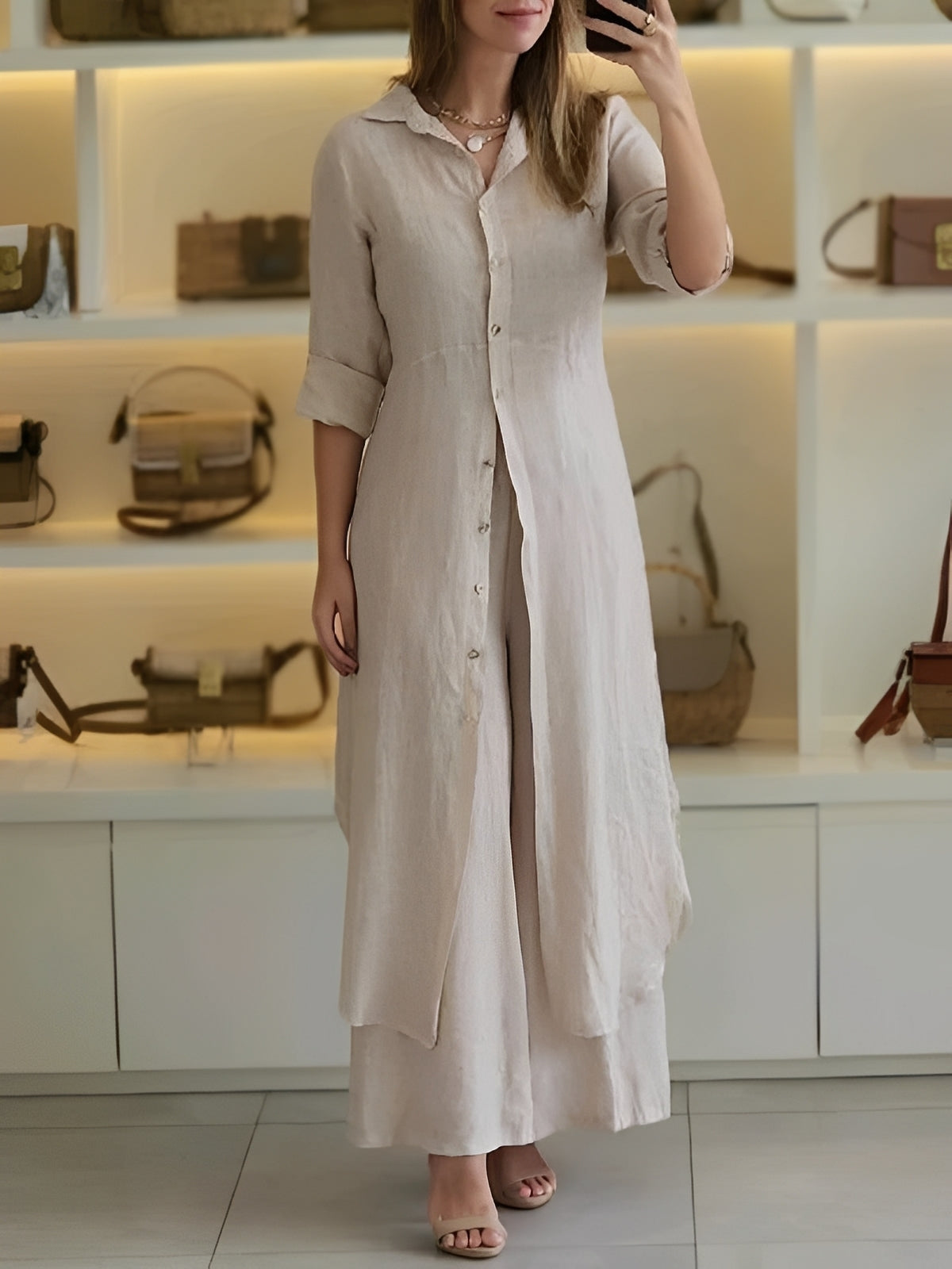 Ensemble Femme Deux Pièces Léger – Style Élégant et Décontracté