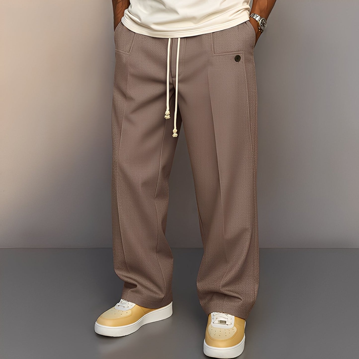 Pantalon Large Homme | Confortable et Stylé pour un Look Décontracté