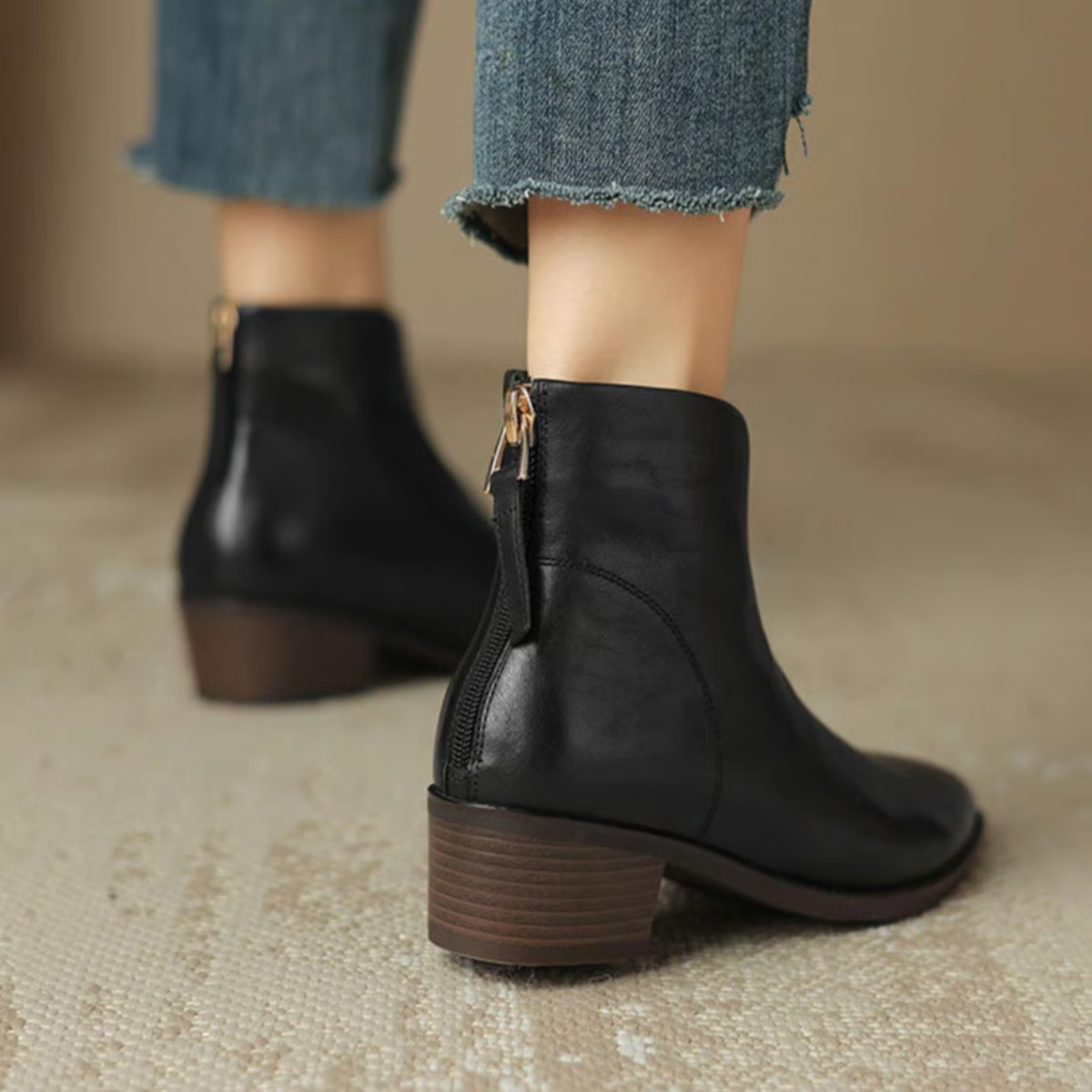 Bottines Femme à Talon Bloc Chic