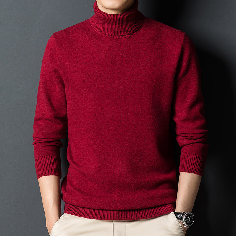 Pull Homme Col Roulé en Cachemire | Élégance et Confort Premium