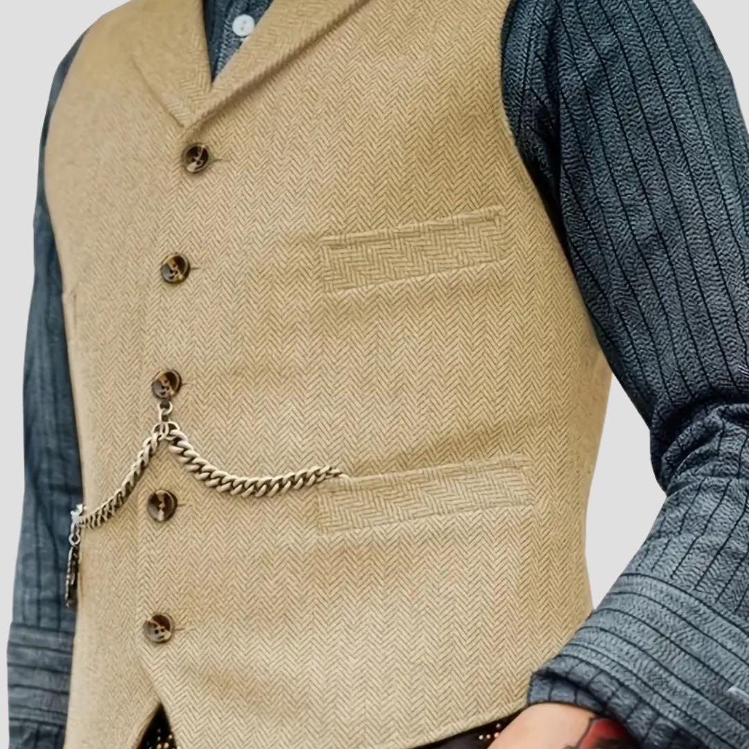 Tailored Wool Vest Homme | Gilet en Laine Classique et Élégant
