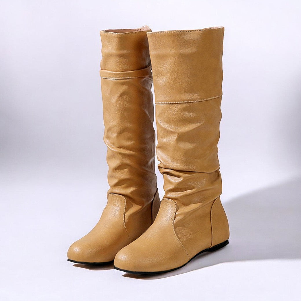 Dorothée | Bottes Femme Hautes Plates Élégantes et Confortables