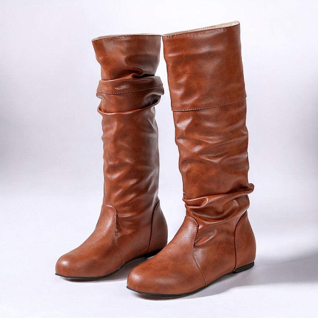 Dorothée | Bottes Femme Hautes Plates Élégantes et Confortables