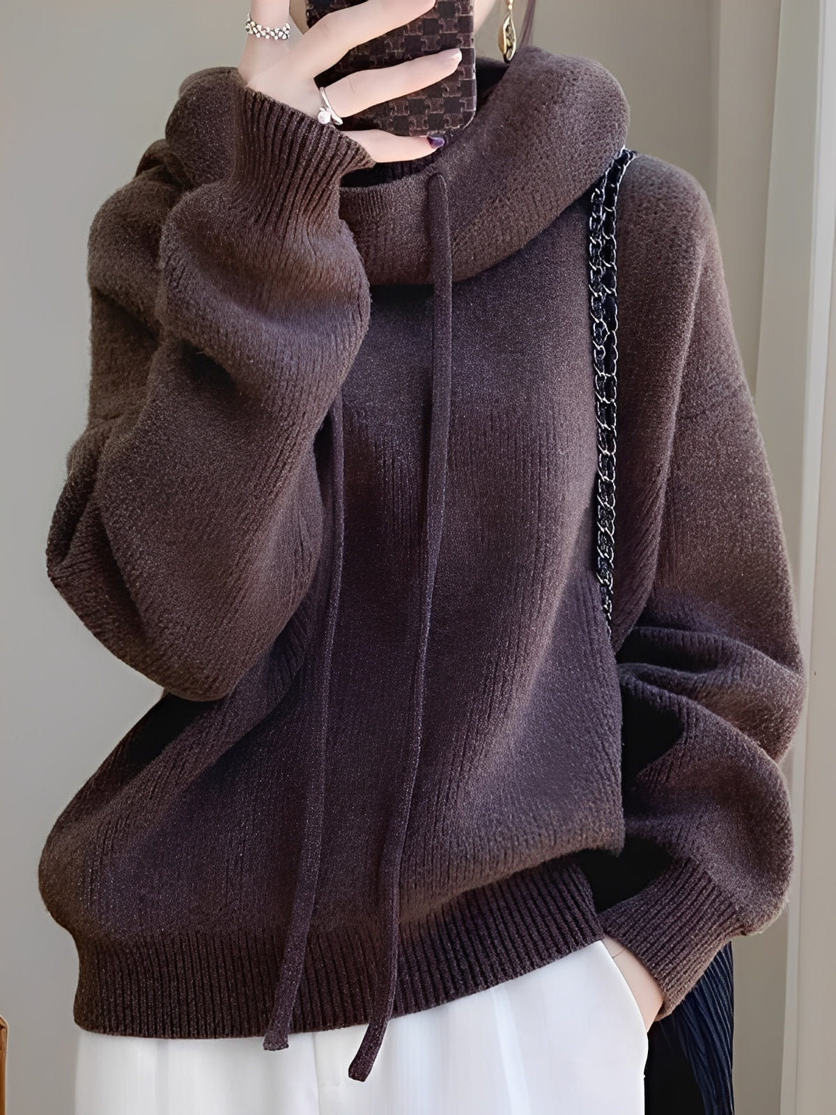 Pull Col Roulé Femme Doux et Élégant
