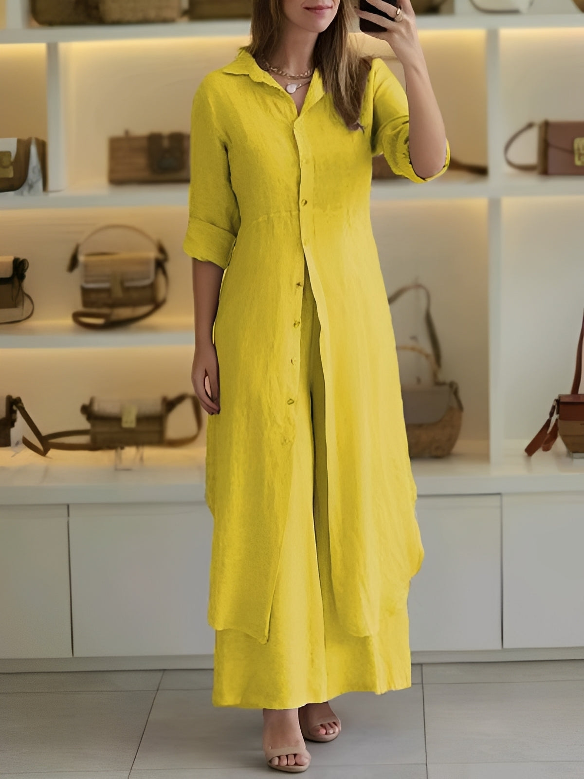 Ensemble Femme Deux Pièces Léger – Style Élégant et Décontracté