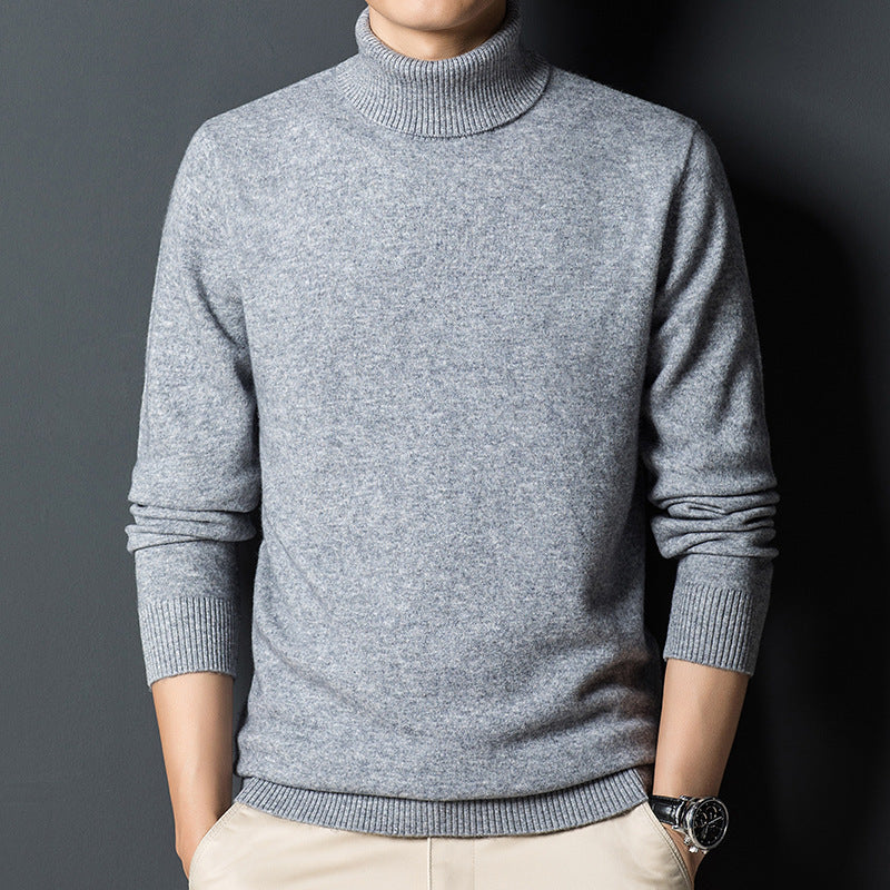 Pull Homme Col Roulé en Cachemire | Élégance et Confort Premium