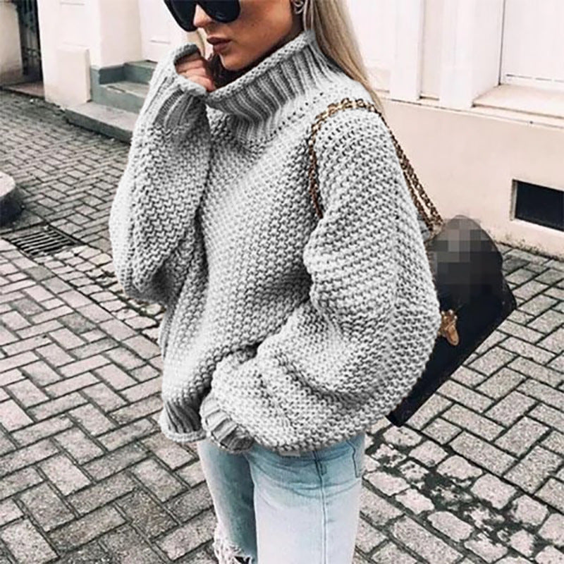 Gros Knit Turtleneck Femme | Pull Chaud et Chic pour l’Hiver