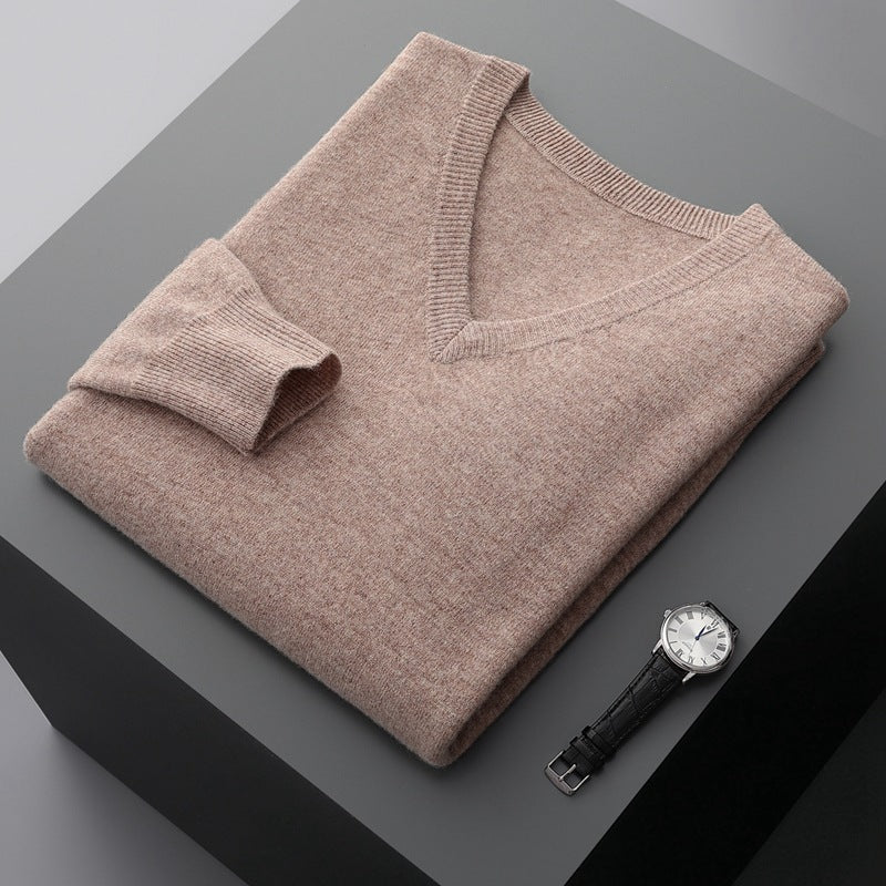 Pull Homme en Cachemire Classique | Confort Élégant et Style Intemporel