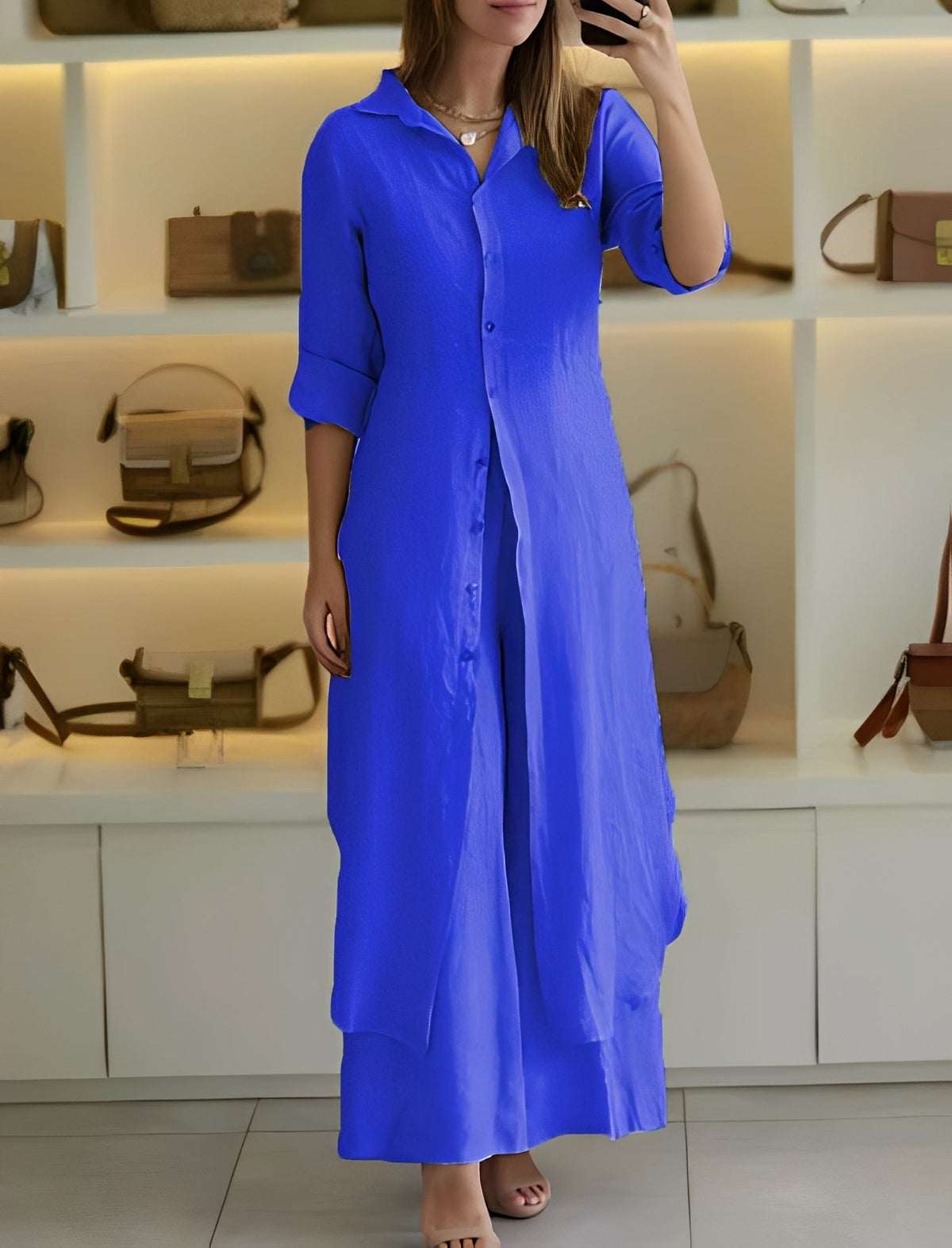 Ensemble Femme Deux Pièces Léger – Style Élégant et Décontracté