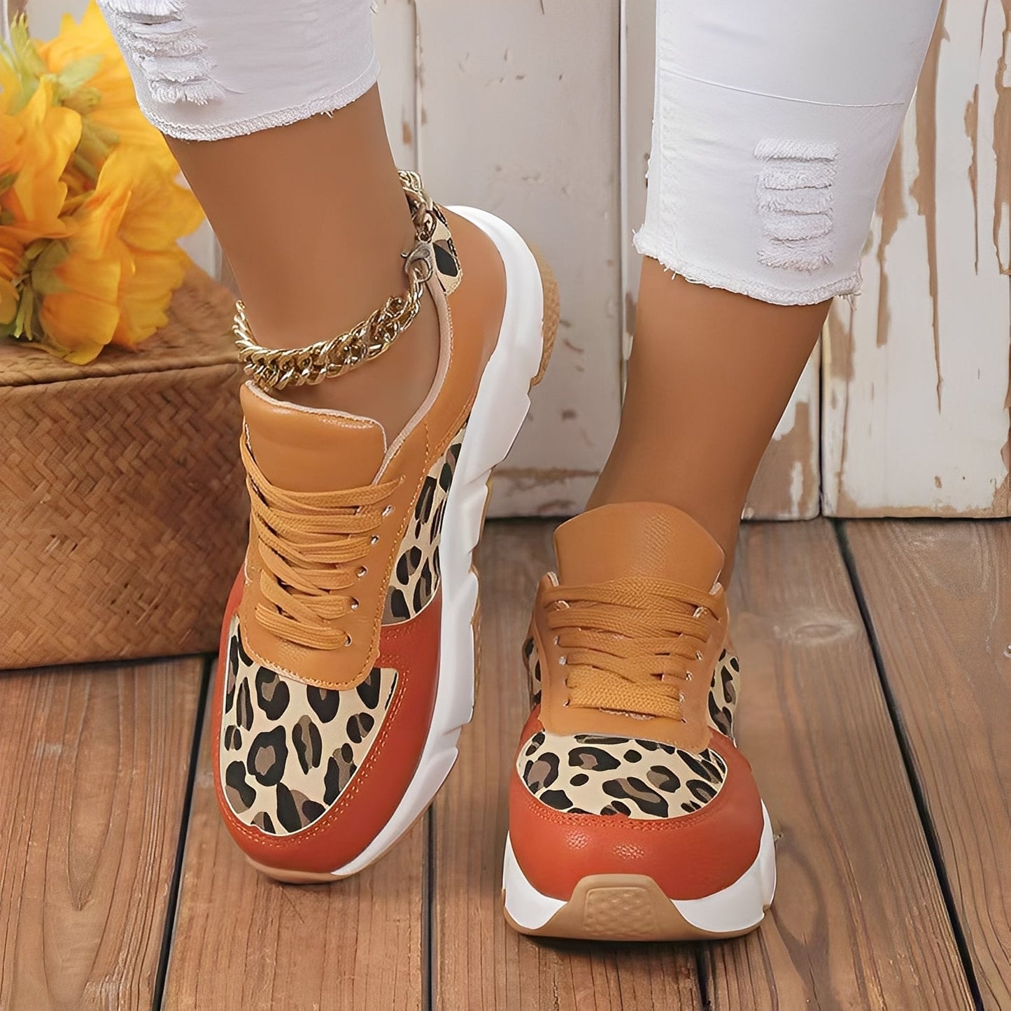 Chaussures Femme Élégantes avec Imprimé Léopard | Confort et Style au Quotidien