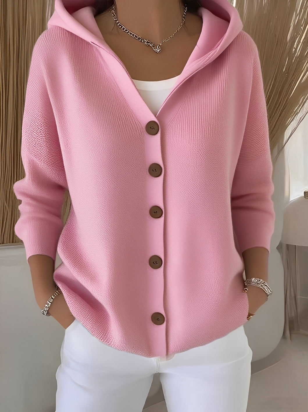 Cardigan à capuche décontracté pour femme – Confortable, Stylé & Polyvalent