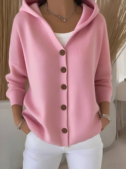 Cardigan à capuche décontracté pour femme – Confortable, Stylé & Polyvalent