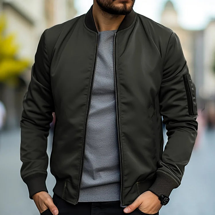 Vance | Bomber Homme Classique Zippé Élégant