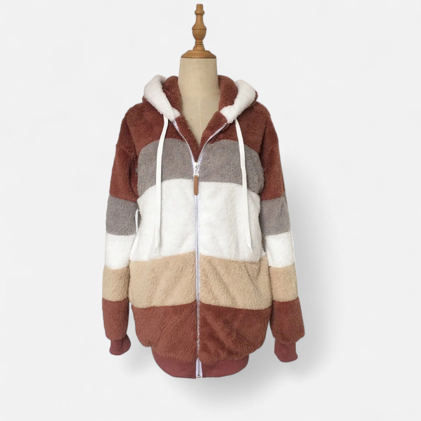 Oversized Hooded Jacket Femme | Veste Chaude Automne Hiver | Élégance Décontractée & Confort Douillet