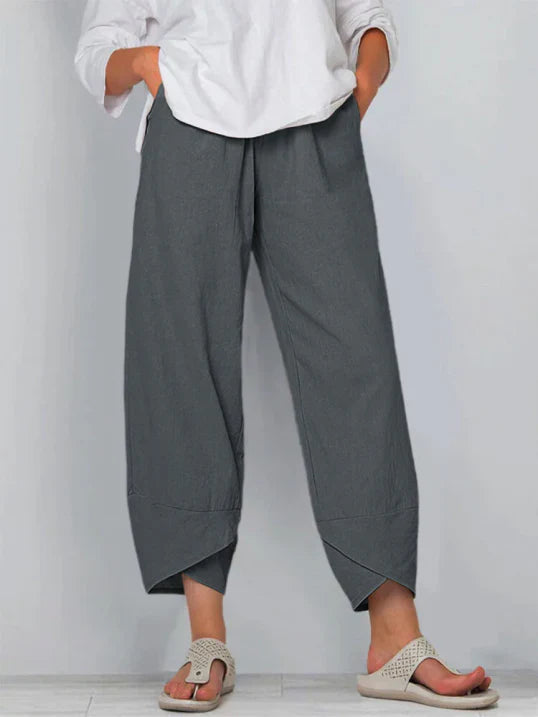 Pantalon fluide léger à taille élastique – Confortable, moderne & polyvalent
