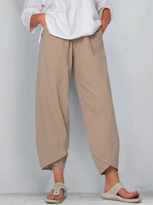 Pantalon fluide léger à taille élastique – Confortable, moderne & polyvalent