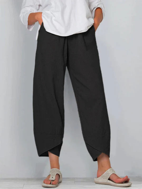 Pantalon fluide léger à taille élastique – Confortable, moderne & polyvalent