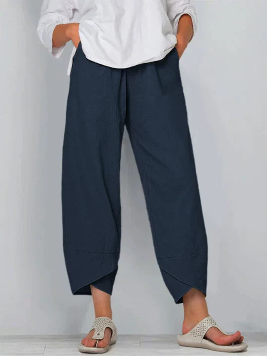 Pantalon fluide léger à taille élastique – Confortable, moderne & polyvalent