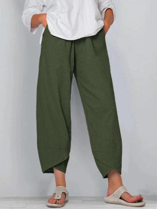 Pantalon fluide léger à taille élastique – Confortable, moderne & polyvalent