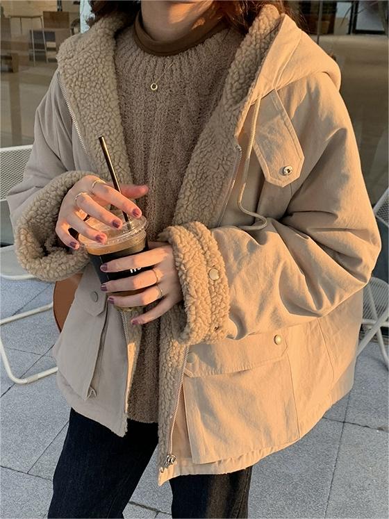 Apolline – Parka Réversible en Fausse Fourrure pour Hiver Douillet