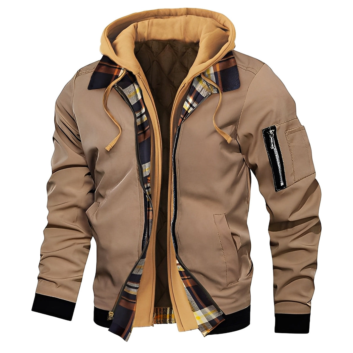 Bomber Homme avec Capuche | Style Urbain, Chaud et Résistant à l’Humidité