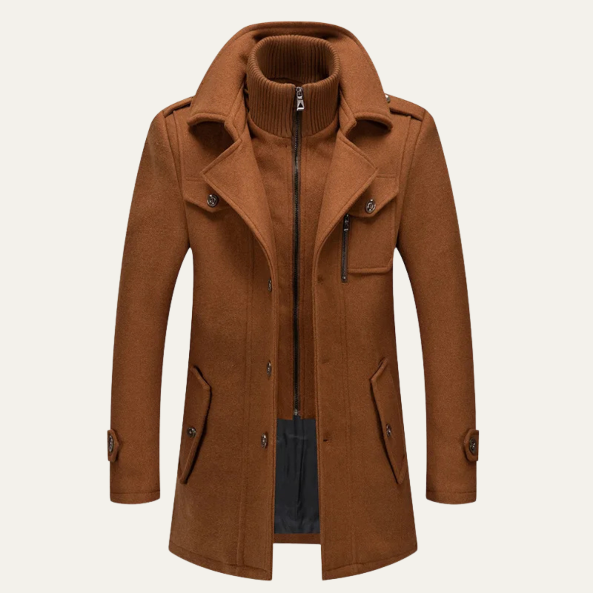 Trench Manteau en Laine pour Homme | Élégant et Chaud