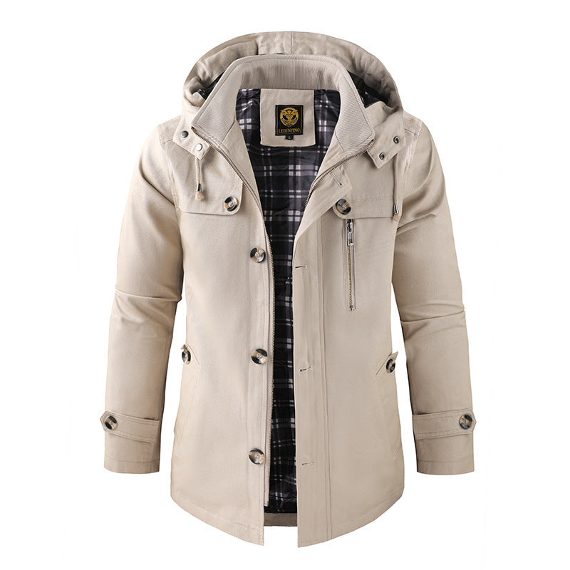 Parka Homme Imperméable avec Capuche | Style Urbain et Protection Tous Temps