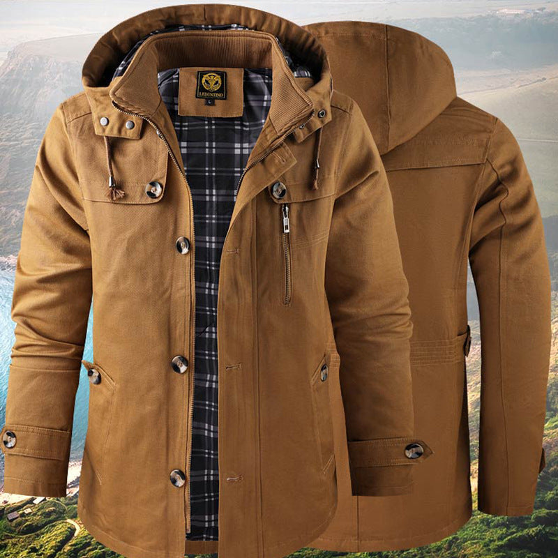 Parka Homme Imperméable avec Capuche | Style Urbain et Protection Tous Temps