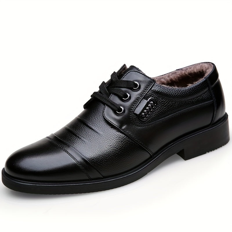 Pryden | Chaussures Homme Hiver Habillées avec Lacets et Doublure Chaude