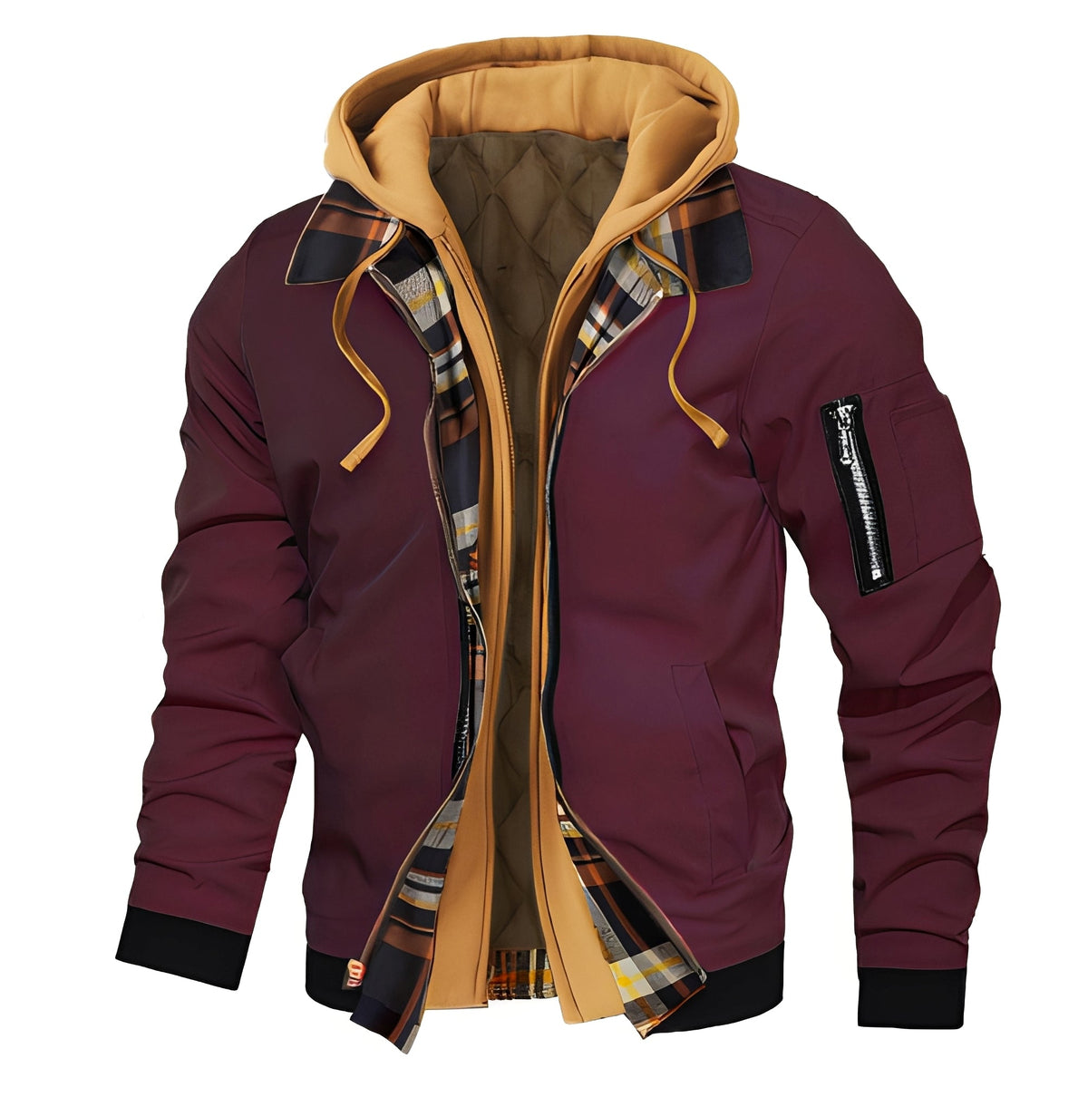 Bomber Homme avec Capuche | Style Urbain, Chaud et Résistant à l’Humidité