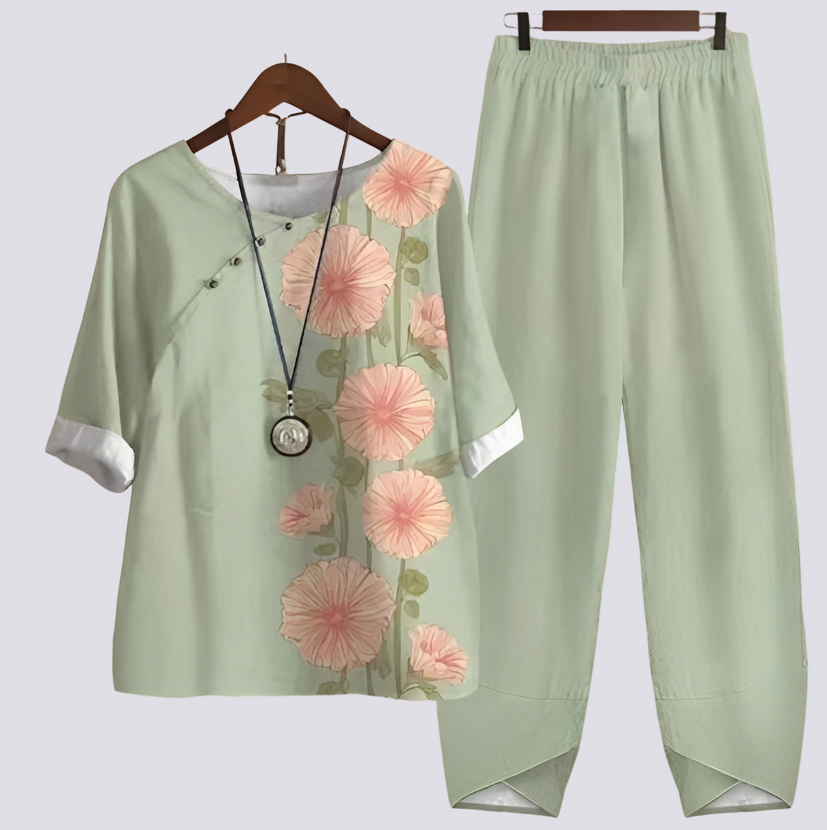 Ensemble Femme Confortable et Tendance à Motif Élégant