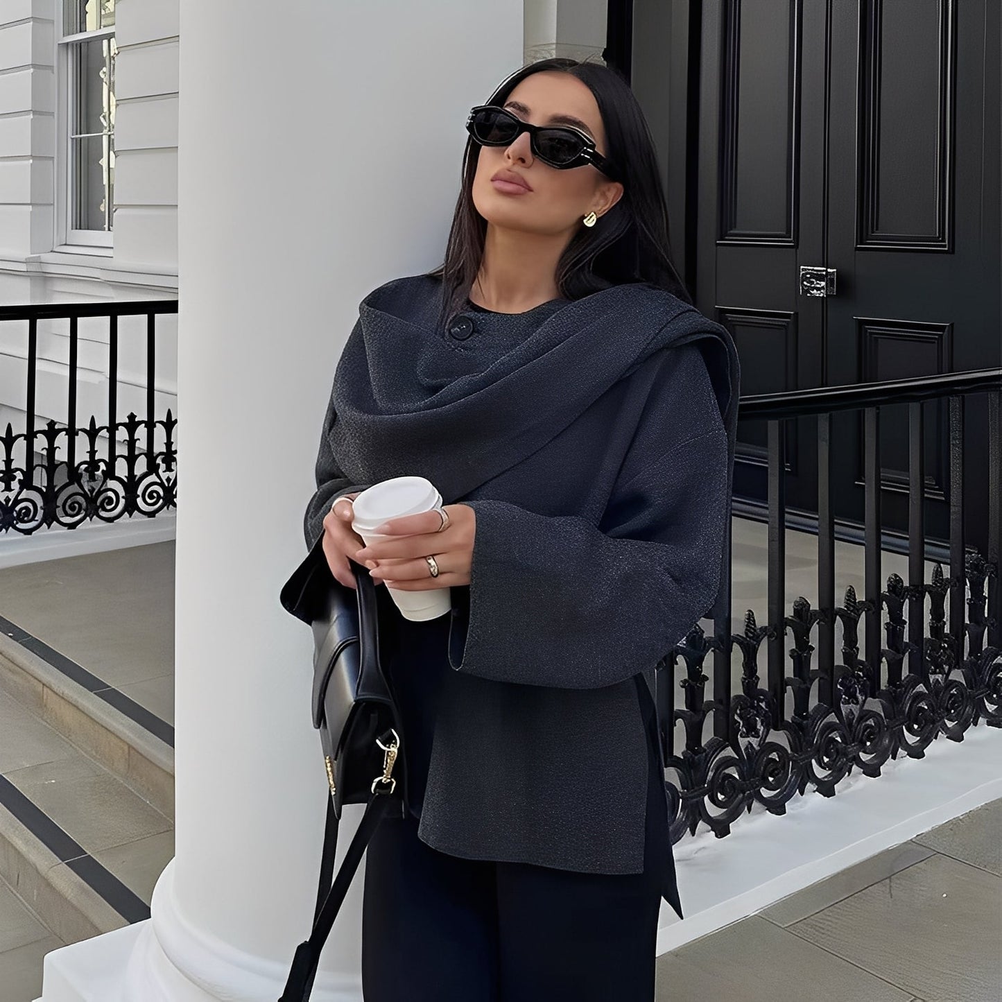 Manteau en maille élégant pour femme – Chic, Doux & Polyvalent
