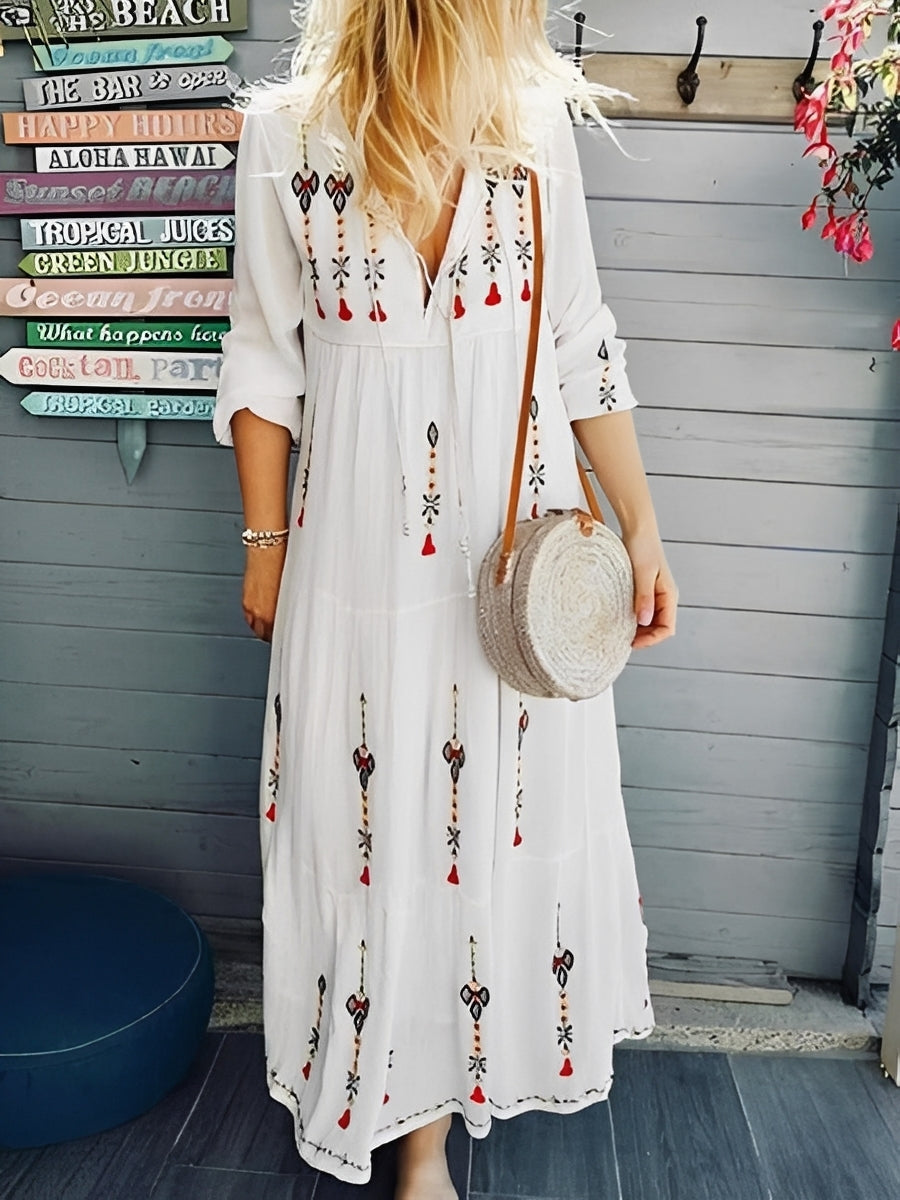 Robe Boho Femme Fleurie – Style Estival Léger et Féminin