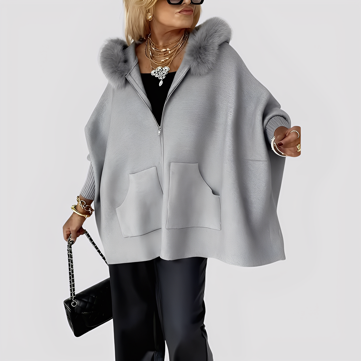 Manteau Femme en Fausse Fourrure à Capuche | Chaud et Élégant pour l’Hiver