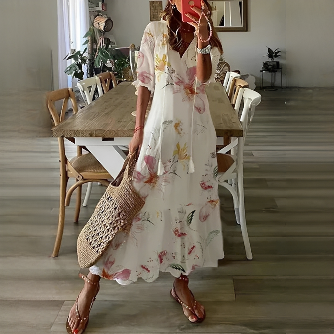 Robe d’Été Femme Élégante et Légère à Silhouette Féminine
