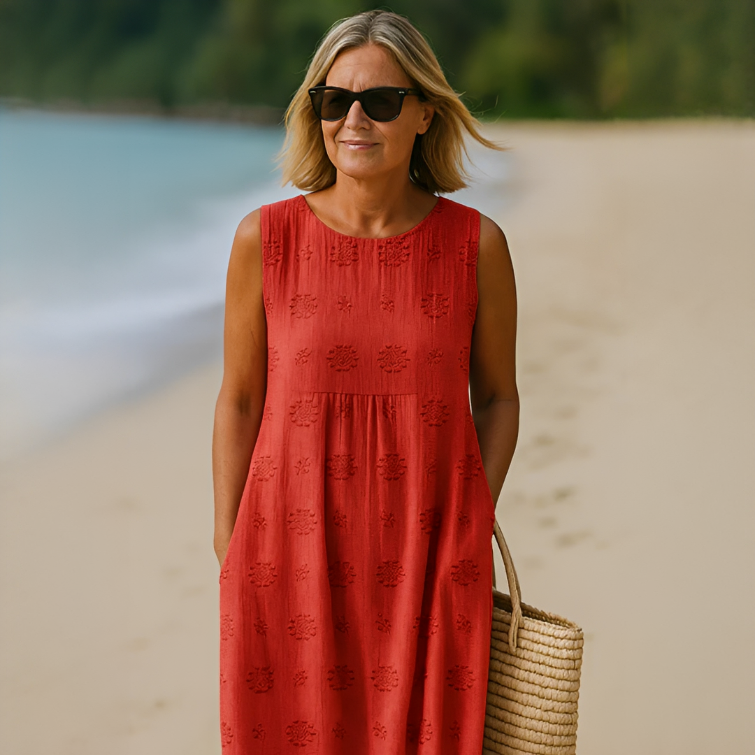 Robe d’Été Sans Manches Femme – Confort Léger et Style Intemporel