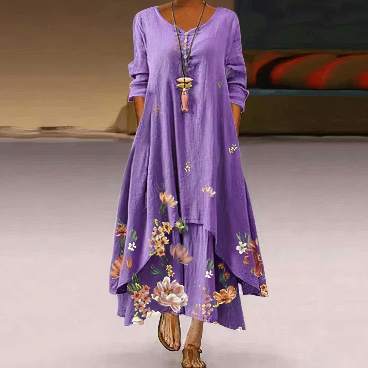 Robe Élégante en Coton – Style Intemporel & Confort Naturel
