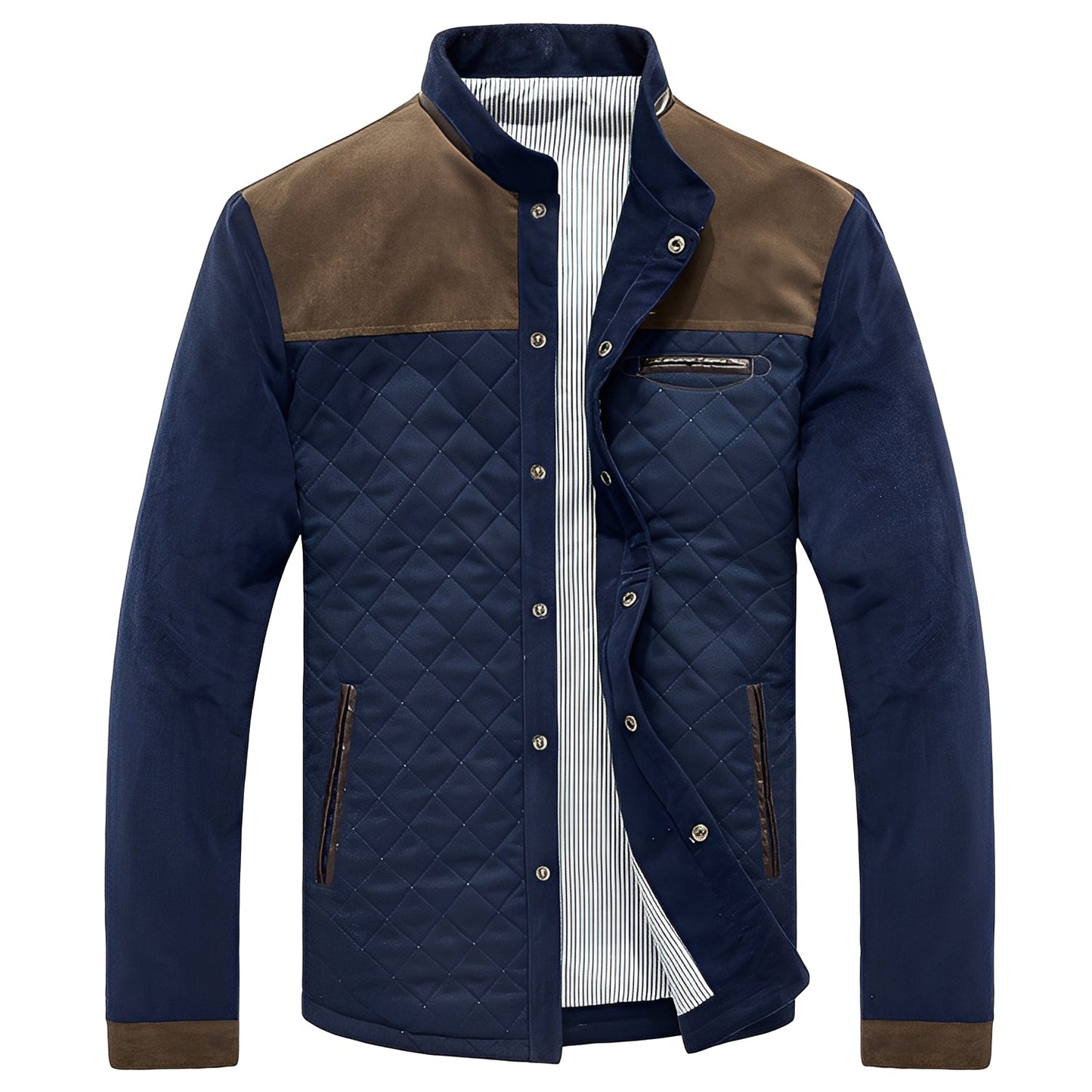 Veste Homme Patchwork Moderne | Élégance et Style Unique