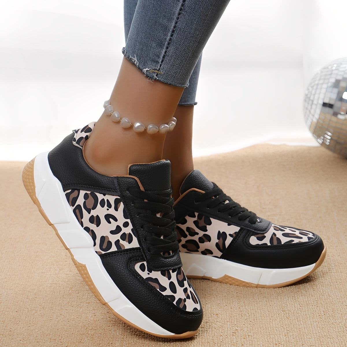 Chaussures Femme Élégantes avec Imprimé Léopard | Confort et Style au Quotidien