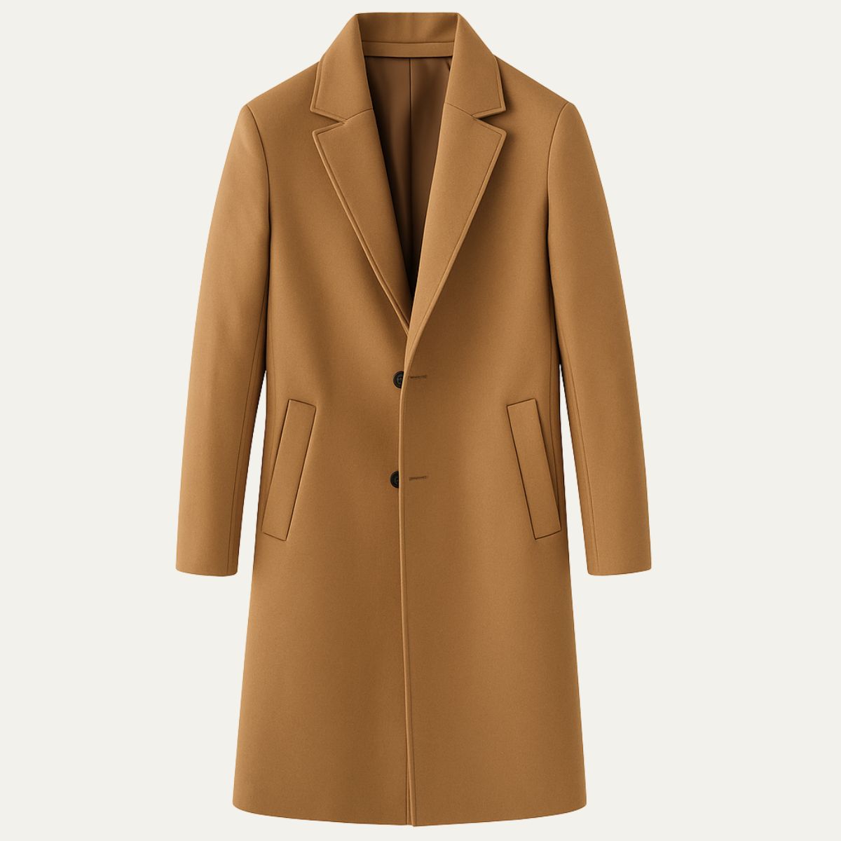 Manteau Homme Mi-Long en Laine et Cachemire | Élégance et Chaleur Premium