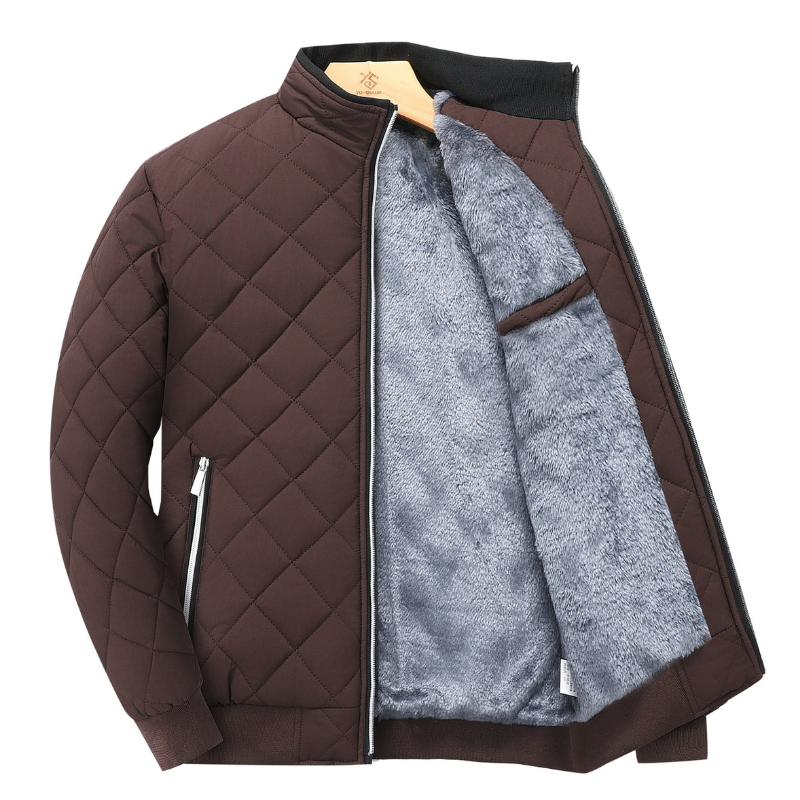 Laurence | Veste Homme Polaire Matelassée Col Montant Zippée