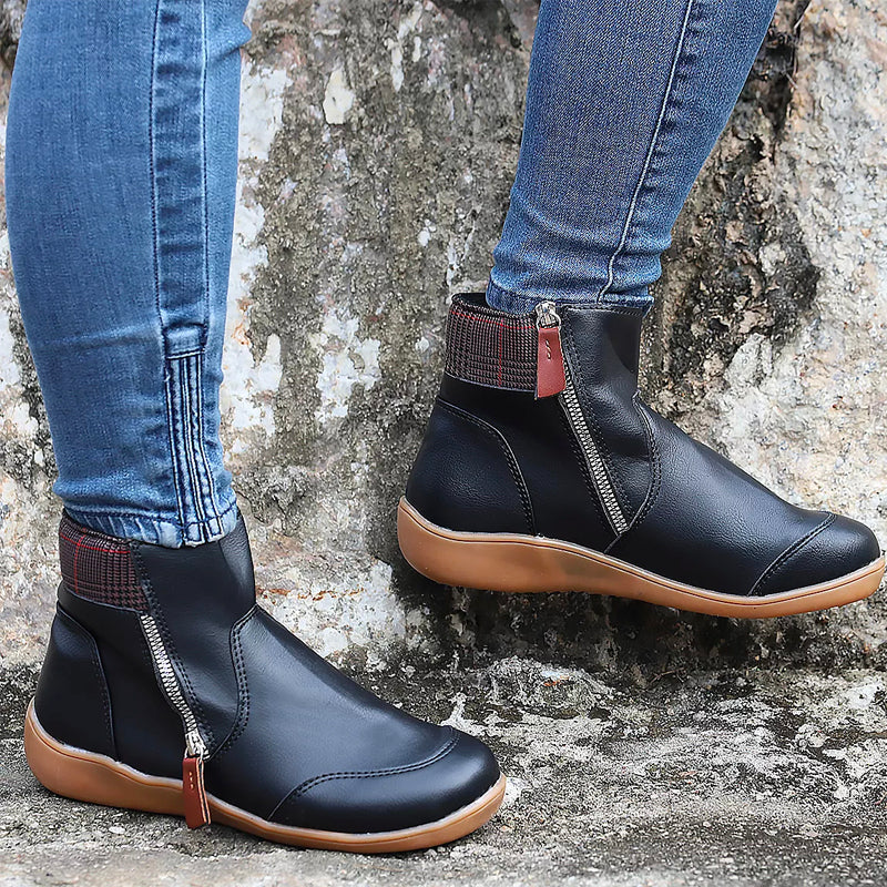Bottines Femme Confortables avec Fermeture Éclair – Chic, Pratiques & Confortables