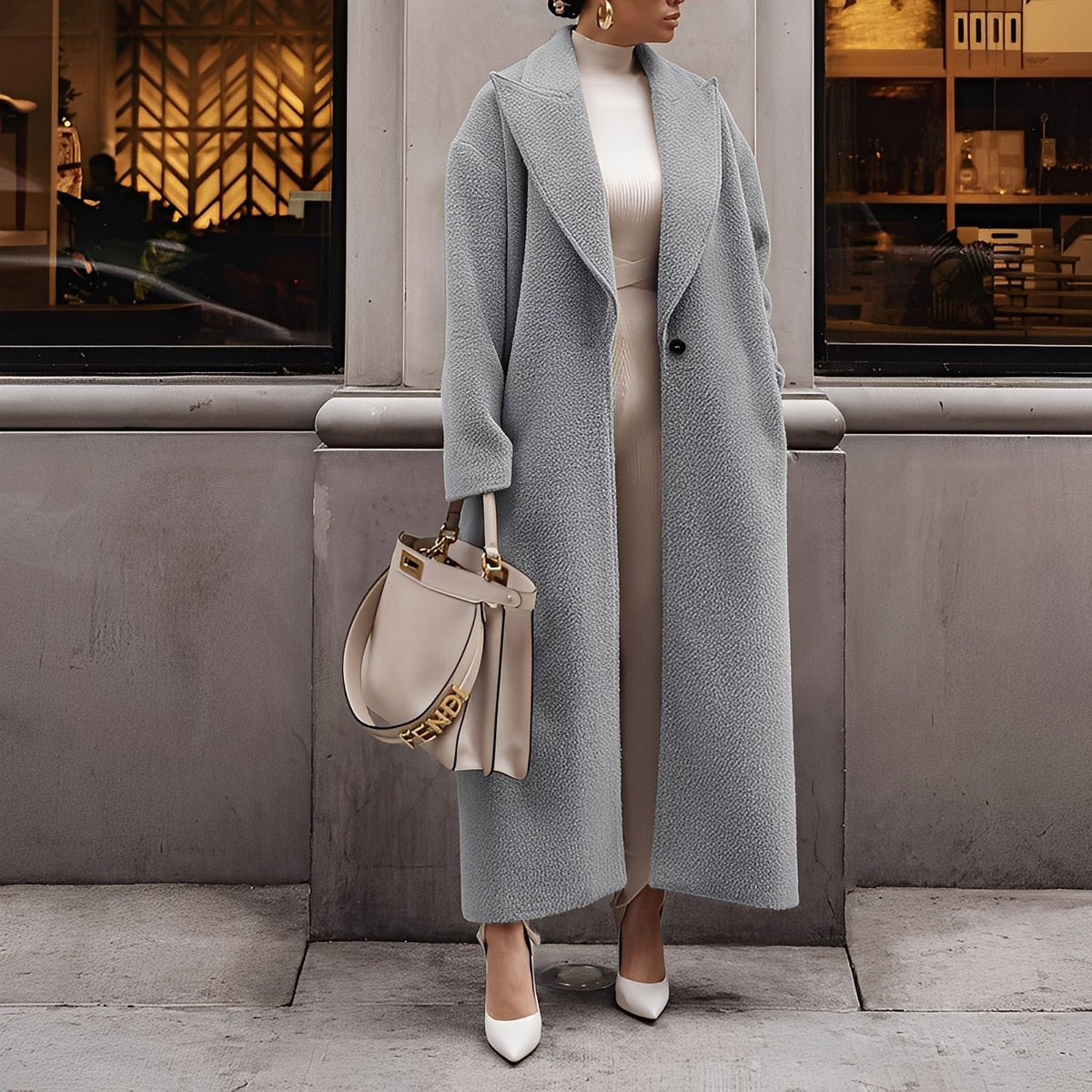 Manteau Femme Long Oversize | Élégance Moderne et Confort Chaleureux