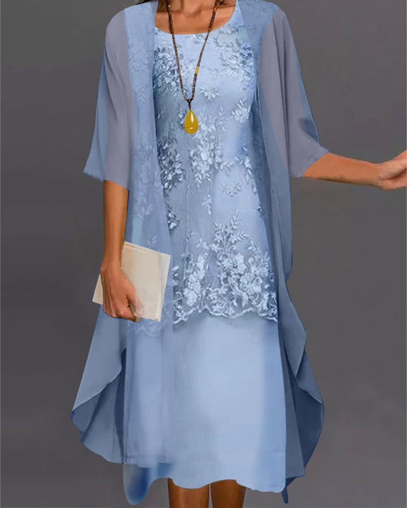 Ensemble Chiffon Élégant pour Femme – Style Raffiné pour les Soirées d’Été