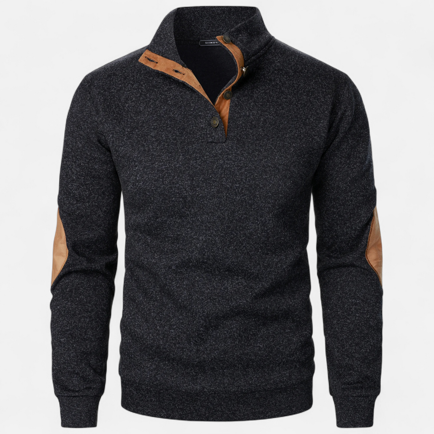 Men’s Knitted Sweater | Pull Homme à Col Montant | Élégance Héritage & Confort Moderne