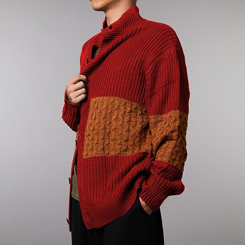 Cardigan Homme Moderne à Motif Structuré | Style et Confort Élégant
