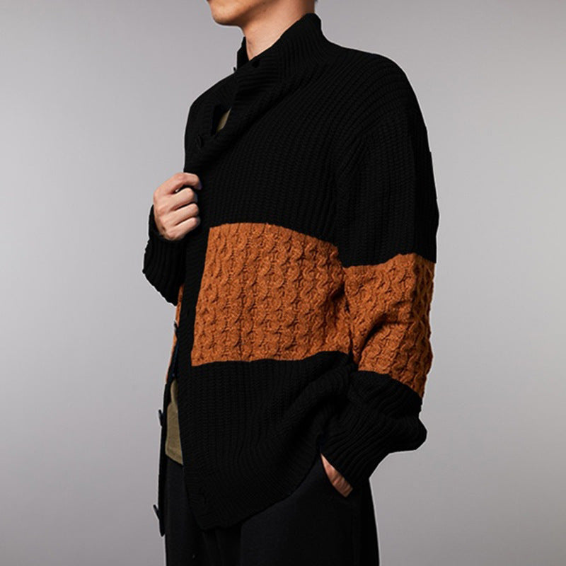 Cardigan Homme Moderne à Motif Structuré | Style et Confort Élégant