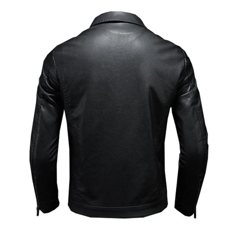 Veste Homme en Cuir Synthétique Classique
